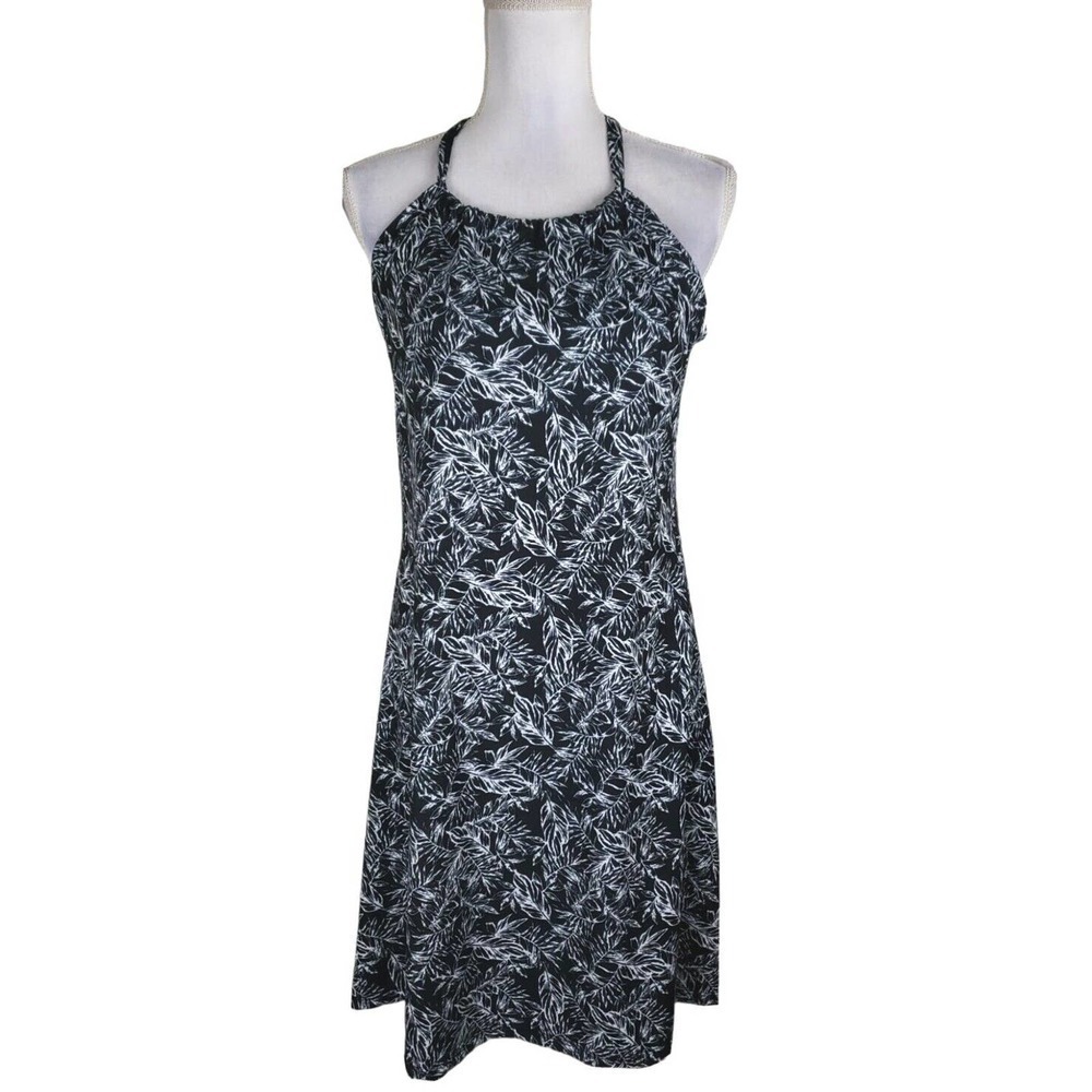 Peace&Pearls~Woman Size M~Black/White Athleisure Dress Casual Shelf Bra Stretch.